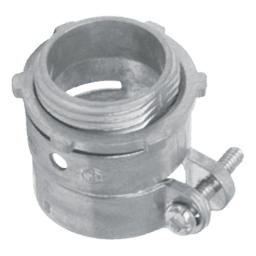 Conector Recto para Tubo Flexible / 3/4" (19 mm) / Diámetro 32 mm / Longitud 36 mm / Acabado Bruñido Brillante / NEMA FB-1 / UL 514B