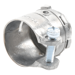 Conector Recto para Tubo Flexible / 3/4" (19 mm) / Diámetro 32 mm / Longitud 36 mm / Acabado Bruñido Brillante / NEMA FB-1 / UL 514B