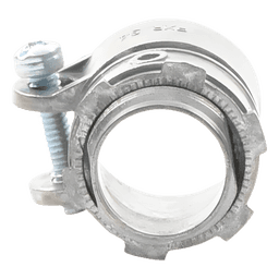 Conector Recto para Tubo Flexible / 3/4" (19 mm) / Diámetro 32 mm / Longitud 36 mm / Acabado Bruñido Brillante / NEMA FB-1 / UL 514B