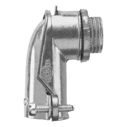 Conector Curvo para Tubo Flexible / 3/4" (19 mm) / Diámetro Exterior 41 mm / Longitud 60 mm / NEMA FB-1