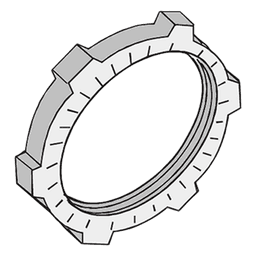 Contratuerca Metálica / Zamac / 3/4" (19 mm) / Acabado Metálico / Uso Industrial