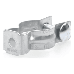 Clip para Tubo Conduit / 13 mm (1/2") / Acero Pregalvanizado / Tornillo 6.4 mm (1/4") / Separación de Superficies