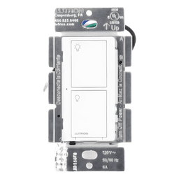 Interruptor On/Off Inalámbrico de Pared / 6 A LED o Fluorescente / 720 W Incandescente / 120 V / Control Pico Directo / Ventiladores 3.6 A
