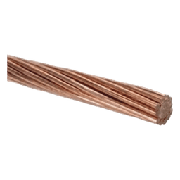 Cable Eléctrico de Cobre Desnudo / 1/0 AWG / 100 m (328.1 ft) / Semiduro / 7 Hilos Concéntricos / NOM-063-SCFI