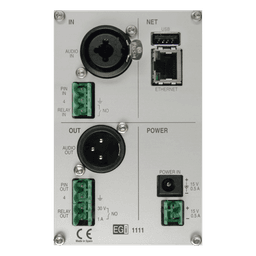 Interfaz IP de Audio / Gestión de Avisos Prioritarios / Streaming Hi-Fi / Ethernet 10/100 Mbps / Memoria 8 GB / VoIP / Unicast / Multicast