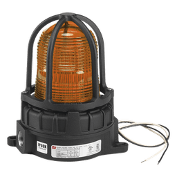 Luz de Advertencia LED / Ubicaciones Peligrosas / 24 VCD / Ámbar / IP66 e IP69K / -50°C a 66°C / Montaje Superficie o Tubería 3/4"