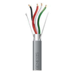 Cable para Alarma / 2 Pares 18 AWG / Bobina 305 m (1000 ft) / Blindado / Riser / Gris