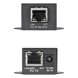 Receptor PoE/PoE+ / Hasta 610 m (2000 ft) / Cat5e/Cat6 / 10/100 Mbps / -40°C a 70°C