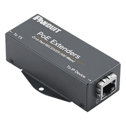 Receptor PoE/PoE+ / Hasta 610 m (2000 ft) / Cat5e/Cat6 / 10/100 Mbps / -40°C a 70°C