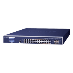 Switch Administrable Capa 3 / 24 Puertos Gigabit PoE++ 802.3bt 75 W / 600 W PoE Total / 4 Puertos 10G SFP+ / Pantalla Táctil LCD / Fuente Redundante CA/CC
