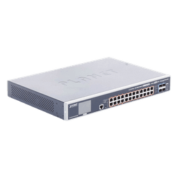 Switch Administrable Capa 3 / 24 Puertos Gigabit PoE++ 802.3bt 75 W / 600 W PoE Total / 4 Puertos 10G SFP+ / Pantalla Táctil LCD / Fuente Redundante CA/CC