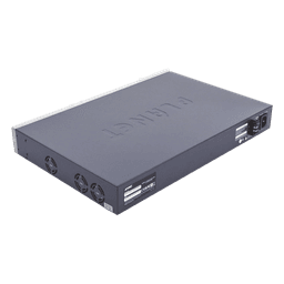 Switch Administrable L3 / 24 Puertos Gigabit PoE 802.3bt / 2 Puertos 10G SFP+ / Pantalla Táctil LCD / Fuente Redundante / 600W