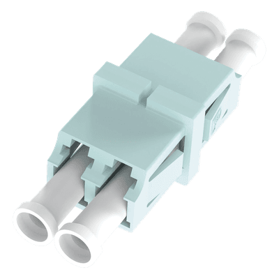Módulo Acoplador / LC Duplex / Fibra Multimodo / Color Aqua / Pérdida 0.1 dB / Cerámica Zirconia