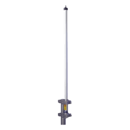 Antena Base UHF / 406-430 MHz / Fibra de Vidrio / 10 dB Ganancia / Resistencia Viento 257 km/h (160 mph) / 700W / Serie HX Climas Extremos