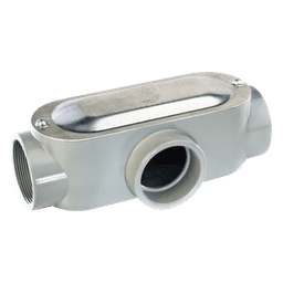 Caja de Registro Ovalada Tipo T / 2 Pulgadas / Rosca NPT / Aluminio Diecast / Hermética / UL y CSA