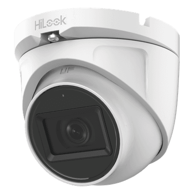 Cámara Turret TURBOHD / 2 Megapixel 1080p / Gran Angular 106.4° / IR EXIR 30 m (98.4 ft) / Audio por Coaxitron / IP66 / 4 Tecnologías