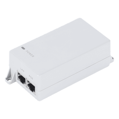 Inyector PoE Pasivo Gigabit / 24V CC / 0.5A / 100-240V Entrada / Montaje en Pared