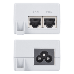 Inyector PoE Pasivo Gigabit / 24V CC / 0.5A / 100-240V Entrada / Montaje en Pared