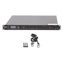 Amplificador Mezclador / 120W RMS / Salidas 100V y 4-16Ω / Bluetooth / MP3 / Tuner FM / Montaje Rack 1U