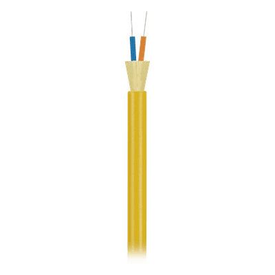 Cable de Fibra Óptica Monomodo / 2 Hilos OS2 9/125 / G.657.A1 / Tight Buffer 900 µm / Riser OFNR/FT4 / 4.75 mm / Precio Por Metro