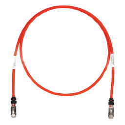 Patch Cord Cat6A / Blindado S/FTP / 1.52 m (5 ft) / 500 MHz / 26 AWG / PoE++ 2500 Ciclos / LS0H / Color Rojo