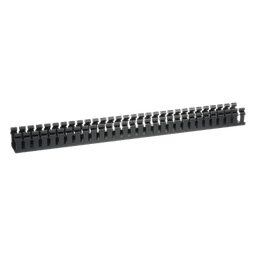 Canaleta Ranurada de PVC / Base Tipo H / 2.17 in Ancho / 1.92 in Alto / 6 ft Largo / Sin Tapa / Negro