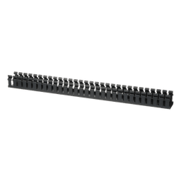 Canaleta Ranurada de PVC / Base Tipo H / 2.17 in Ancho / 1.92 in Alto / 6 ft Largo / Sin Tapa / Negro