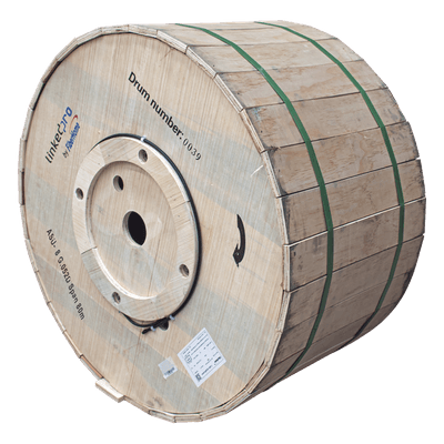 Cable Fibra Óptica Aérea Mini ADSS / 8 Hilos Monomodo G.652D / Span 80 m (262.5 ft) / Cubierta MDPE / -20°C a +65°C