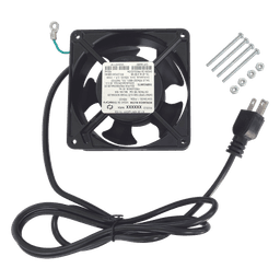 Ventilador de Gabinete / 110 VCA / 12 x 12 cm / 38 CFM / 1.6 m Cable NEMA 5-15 / 20,000 Horas