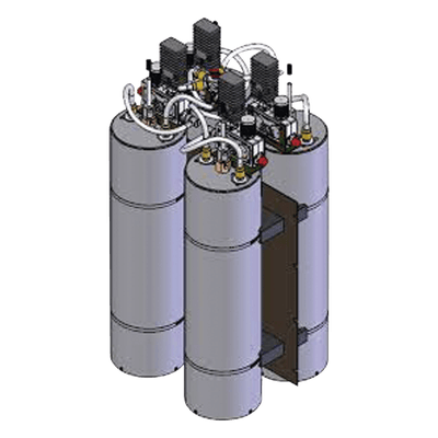 Combinador de RF / 4 Canales / 148-174 MHz / 125 Watt / Cavidad 7" / Rack 19" / N Hembra