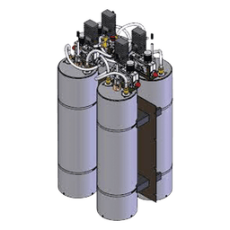 Combinador de RF / 4 Canales / 148-174 MHz / 125 Watt / Cavidad 7" / Rack 19" / N Hembra
