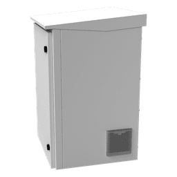 Gabinete Exterior IP / Rack 19" 16U / Acero Galvanizado / Ventilador con Termostato / Filtros Antipolvo / Aislante Térmico / Cerradura con Llave