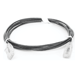 Cable de Parcheo Slim UTP / Cat6 / 1.5 m (4.92 ft) / 28 AWG / Negro