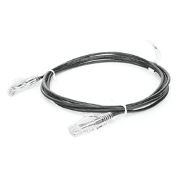 Cable de Parcheo Slim UTP / Cat6 / 1.5 m (4.92 ft) / 28 AWG / Negro