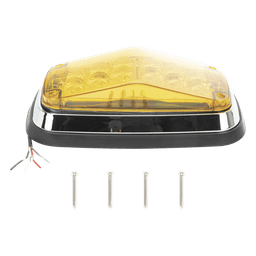 Luz de Advertencia / 8 x 4 in / Ámbar / IP67 / 12-30 VCC / SAE J595 / ECE R65