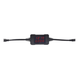 Medidor Portátil de Voltaje y Corriente / Rango 3.6 ~ 15 VCC / Corriente 0 ~ 3 A / Display LCD / 40 g