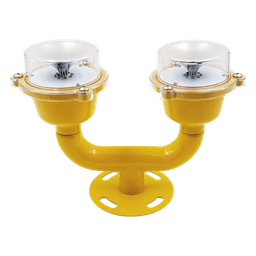 Lámpara de Obstrucción Aeronáutica / Doble LED Rojo / IP65 / 4 Modos de Operación / Bajo Consumo ≤3W / FAA L-810 / -40℃～70℃