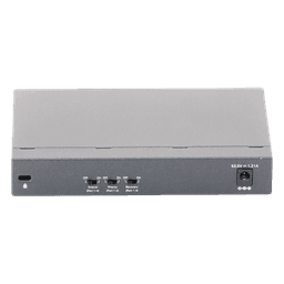 Switch PoE no administrable / 6 puertos 10/100 Mbps / 4 puertos PoE 802.3af/at / Presupuesto 67 W / Extensor hasta 250 m (820 ft) / Prioridad video