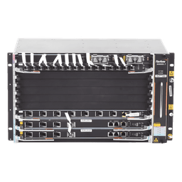 OLT Carrier Class Modular / 6 Ranuras de Servicio / 96 Puertos GPON / 48 xGPON / Switching 6.8 Tbps / 200 Gbps por Slot / 6 UR / 19'