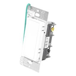 Interruptor de Pared On/Off / Doble Voltaje 120/277 V / 8 A Iluminación / 2 Hilos Sin Neutro / RF 431-437 MHz / Unipolar o Multilocalización