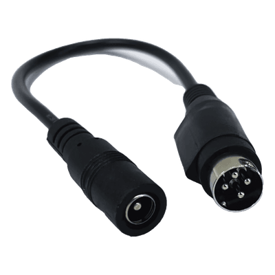 Adaptador DC / Jack Hembra 5.5x2.1mm a Minidin 4 Pines Macho / 168mm / DVR y NVR