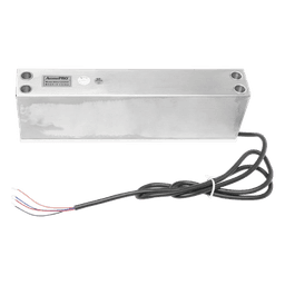 Chapa Magnética / Fuerza de Retención 500 kg (1200 lbs) / IP68 / Voltaje Dual 12/24 VCC / Aluminio Anodizado