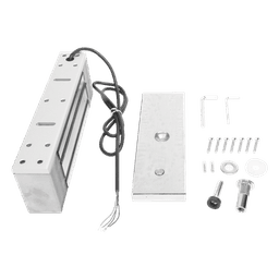 Chapa Magnética / Fuerza de Retención 500 kg (1200 lbs) / IP68 / Voltaje Dual 12/24 VCC / Aluminio Anodizado