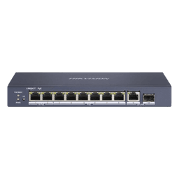 Switch PoE+ / 7 Puertos Gigabit 802.3af/at 30W / 2 Puertos Hi-PoE 90W / 1 Puerto Uplink Gigabit / 1 Puerto SFP / Modo Extendido 300 m (984 pies) / 110 W Total