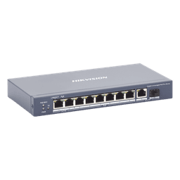 Switch PoE+ / 7 Puertos Gigabit 802.3af/at 30W / 2 Puertos Hi-PoE 90W / 1 Puerto Uplink Gigabit / 1 Puerto SFP / Modo Extendido 300 m (984 pies) / 110 W Total