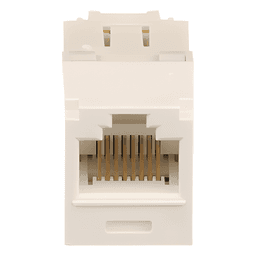 Módulo Jack RJ45 / Categoría 6 / Terminación TG sin herramienta / 22-26 AWG / -10°C a 65°C / Blanco Ártico
