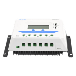 Controlador Solar de Carga PWM / 12/24/36/48 V Auto / 45 A / 96 V PV / Display LCD / USB 2.4 A / -25°C a 55°C