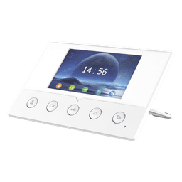 Monitor IP/SIP / Pantalla Capacitiva 4.3" / Wi-Fi 2.4 GHz / Audio HD Bidireccional / PoE / 8 Entradas de Alarma / RS485 / H.264 1080p