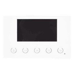 Monitor IP/SIP / Pantalla Capacitiva 4.3" / Wi-Fi 2.4 GHz / Audio HD Bidireccional / PoE / 8 Entradas de Alarma / RS485 / H.264 1080p