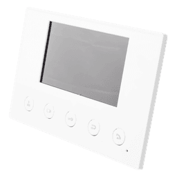 Monitor IP/SIP / Pantalla Capacitiva 4.3" / Wi-Fi 2.4 GHz / Audio HD Bidireccional / PoE / 8 Entradas de Alarma / RS485 / H.264 1080p